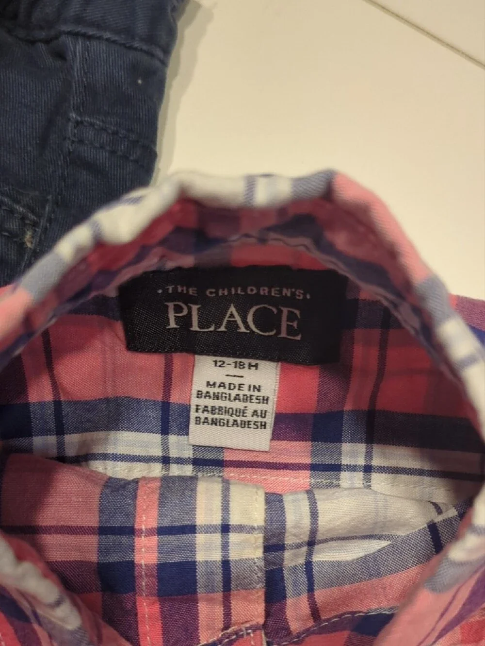 The Children's Place Pink Plaid & Gingham Button-Down Shirts
